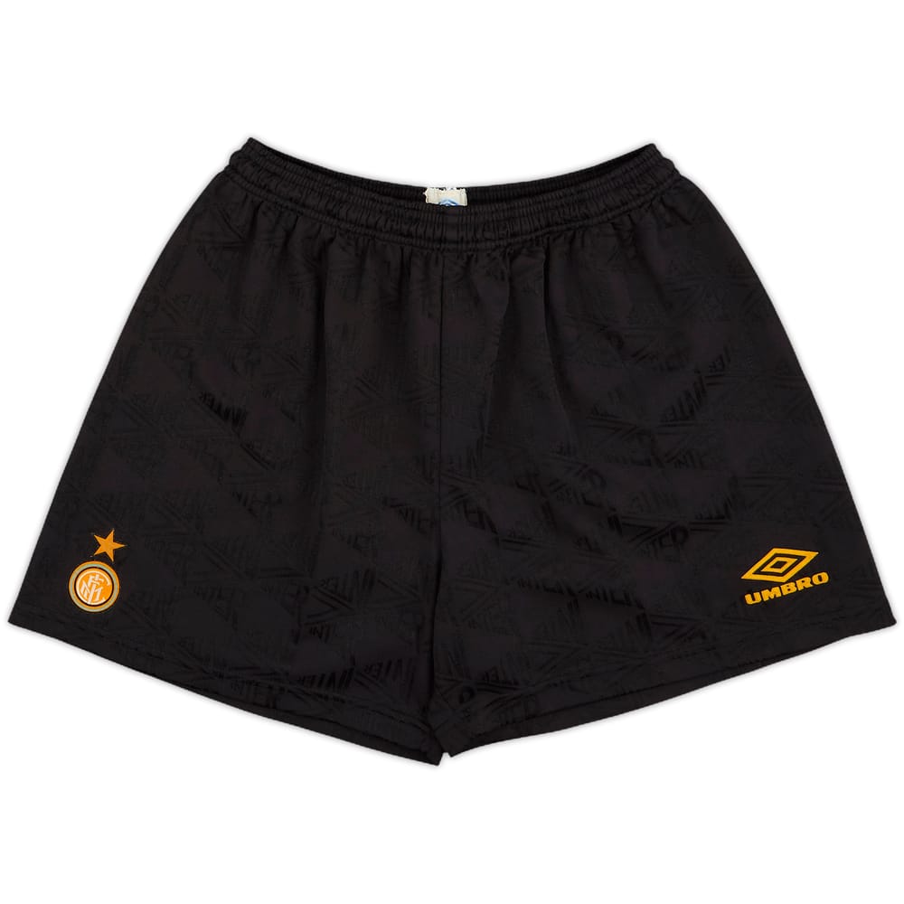 1995-96 Inter Milan Home Shorts - 8/10 - (L)