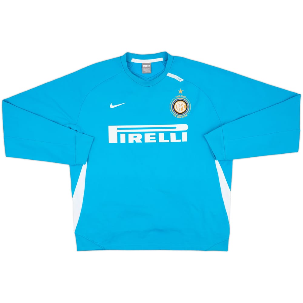 2007-08 Inter Milan Nike Sweat Top - 8/10 - (XL)