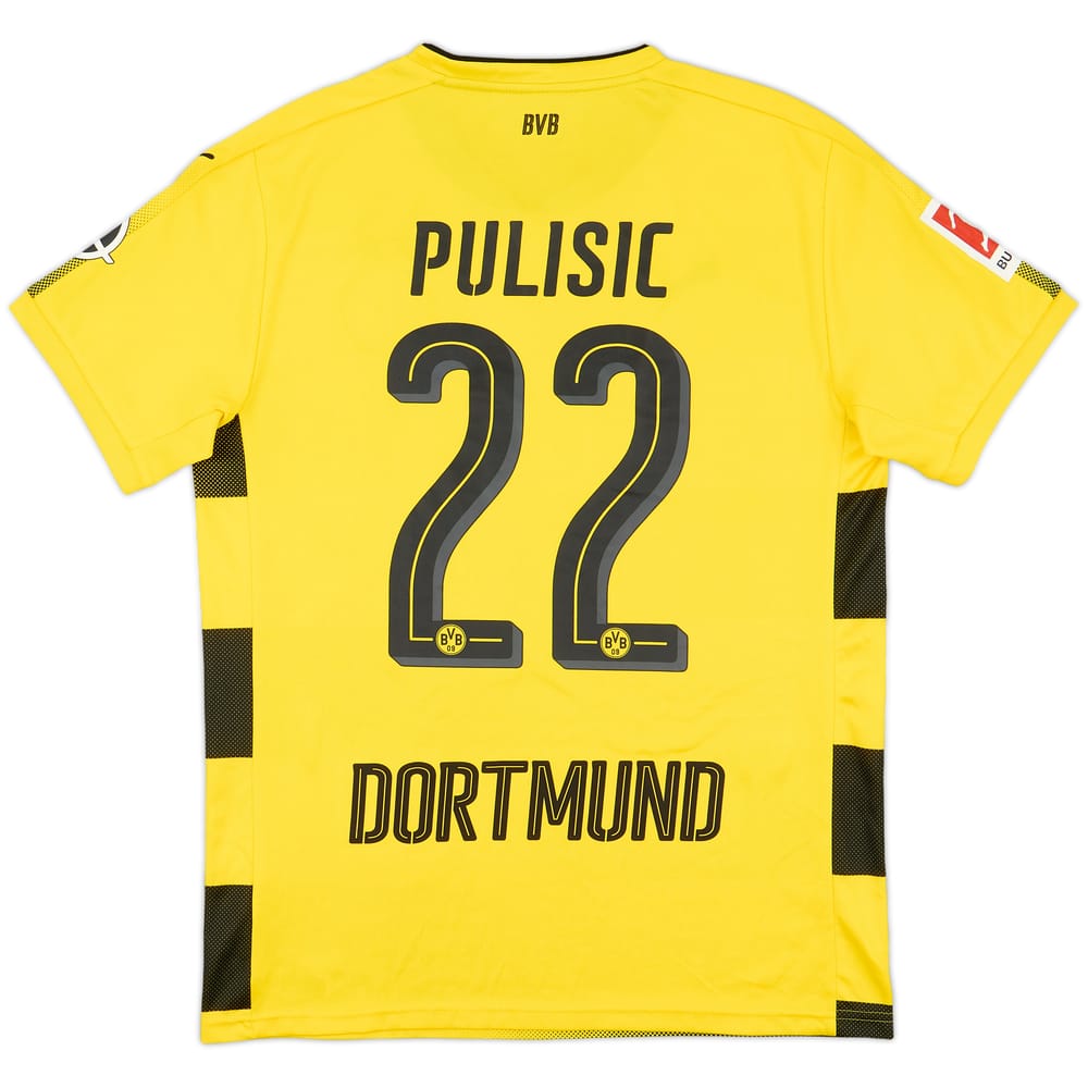 2017-18 Borussia Dortmund Home Shirt Pulisic #22 - 8/10 - (M)
