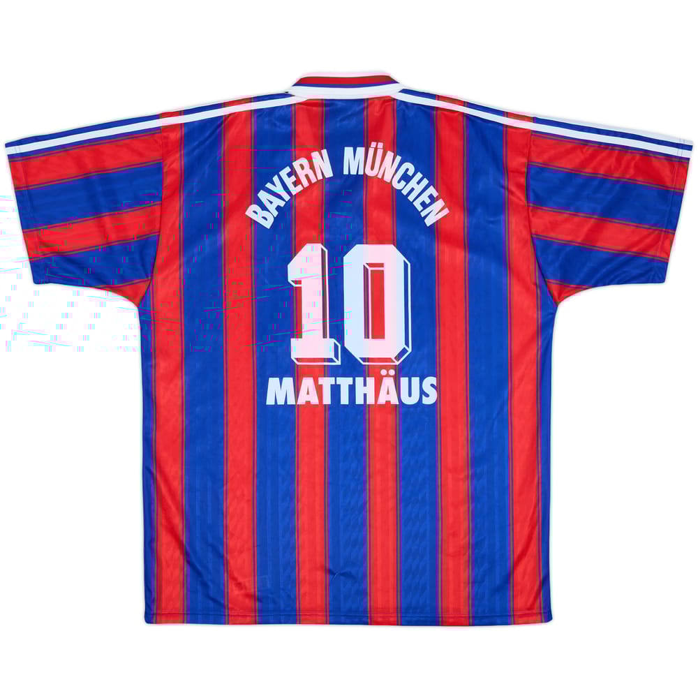 1995-97 Bayern Munich Home Shirt Matthaus #10 - 9/10 - (XL)