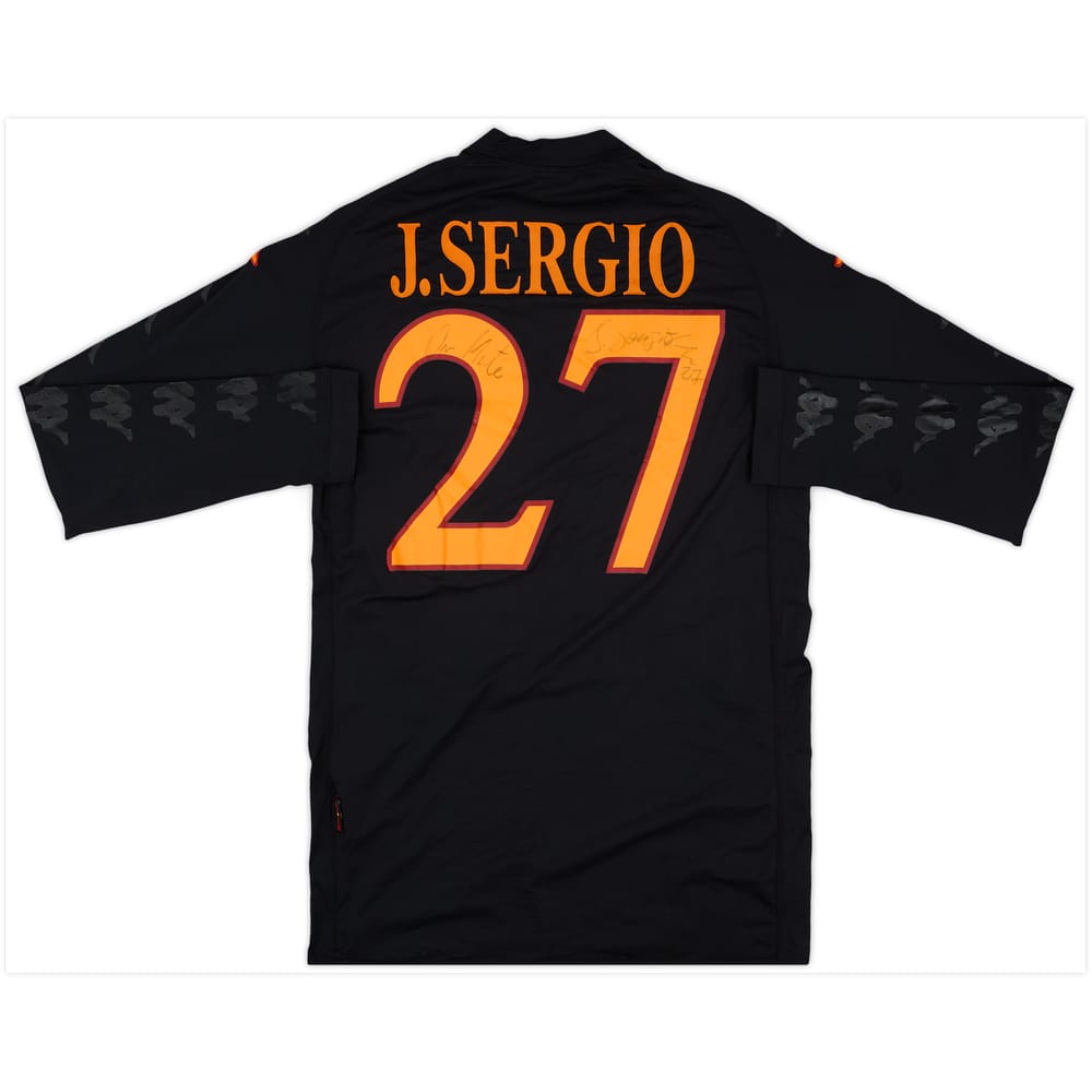 2009-10 Roma Signed Third/GK L/S Shirt J.Sergio #27 - 7/10 - (L)
