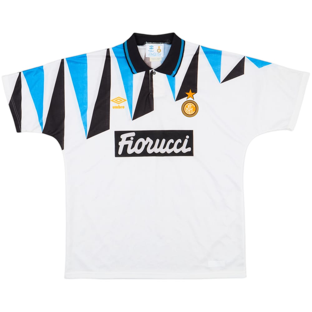 1991-92 Inter Milan Away Shirt - 8/10 - (L)
