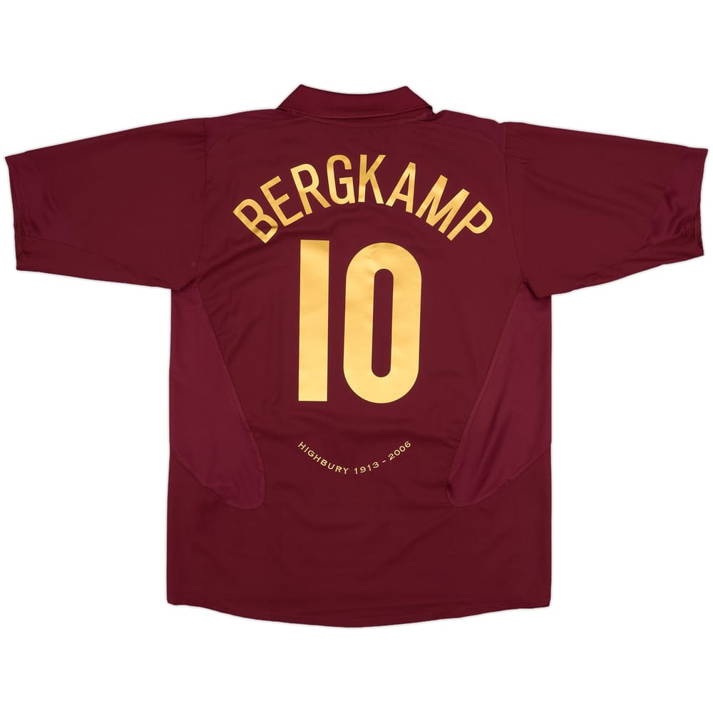 2005-06 Arsenal Home Shirt Bergkamp #10 - 10/10 - (XL)