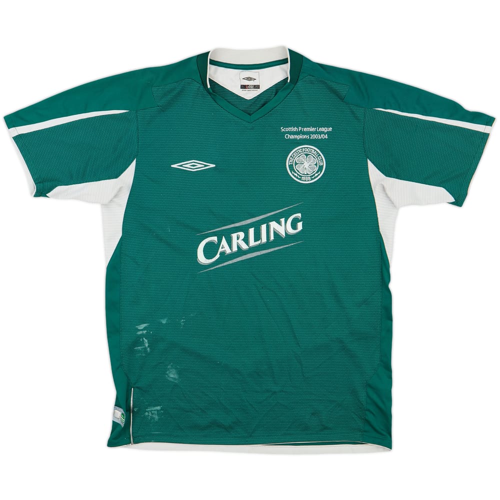 2004-05 Celtic 'Champions 2003/04' Away Shirt - 5/10 - (M)