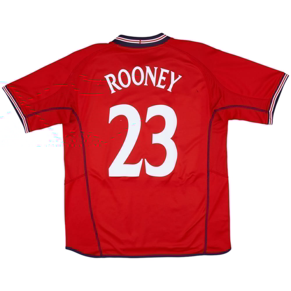 2002-04 England Away Shirt Rooney #23 - 7/10 - (L)