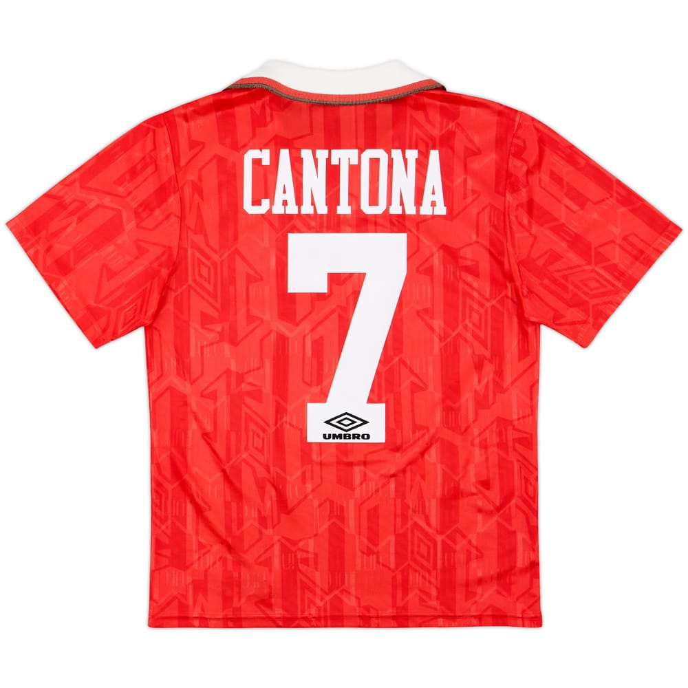 1992-94 Manchester United Home Shirt Cantona #7 - 8/10 - (S)