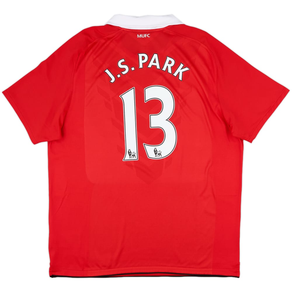 2010-11 Manchester United Home Shirt J.S.Park #13 - 8/10 - (XL)