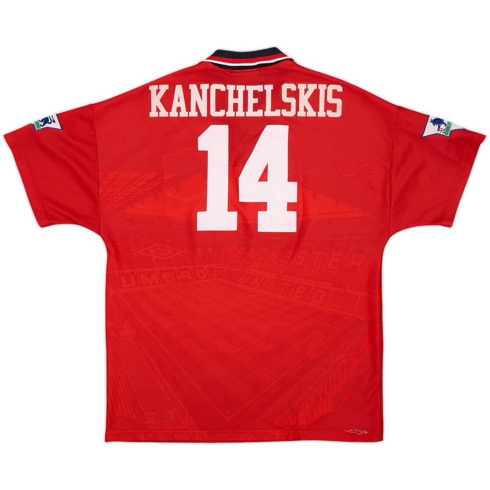 1994-96 Manchester United Home Shirt Kanchelskis #14 - 8/10 - (M)