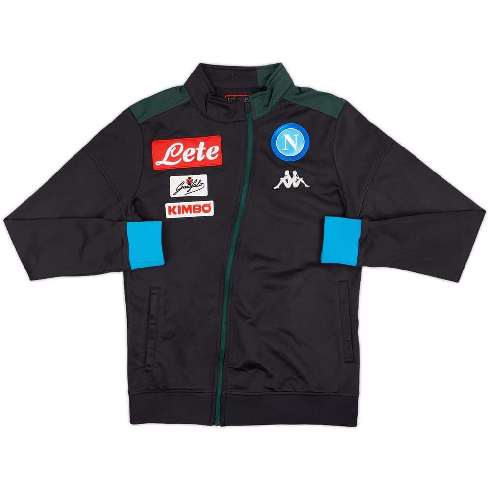 2018-19 Napoli Kappa Track Jacket - 8/10 - (L.Boys)