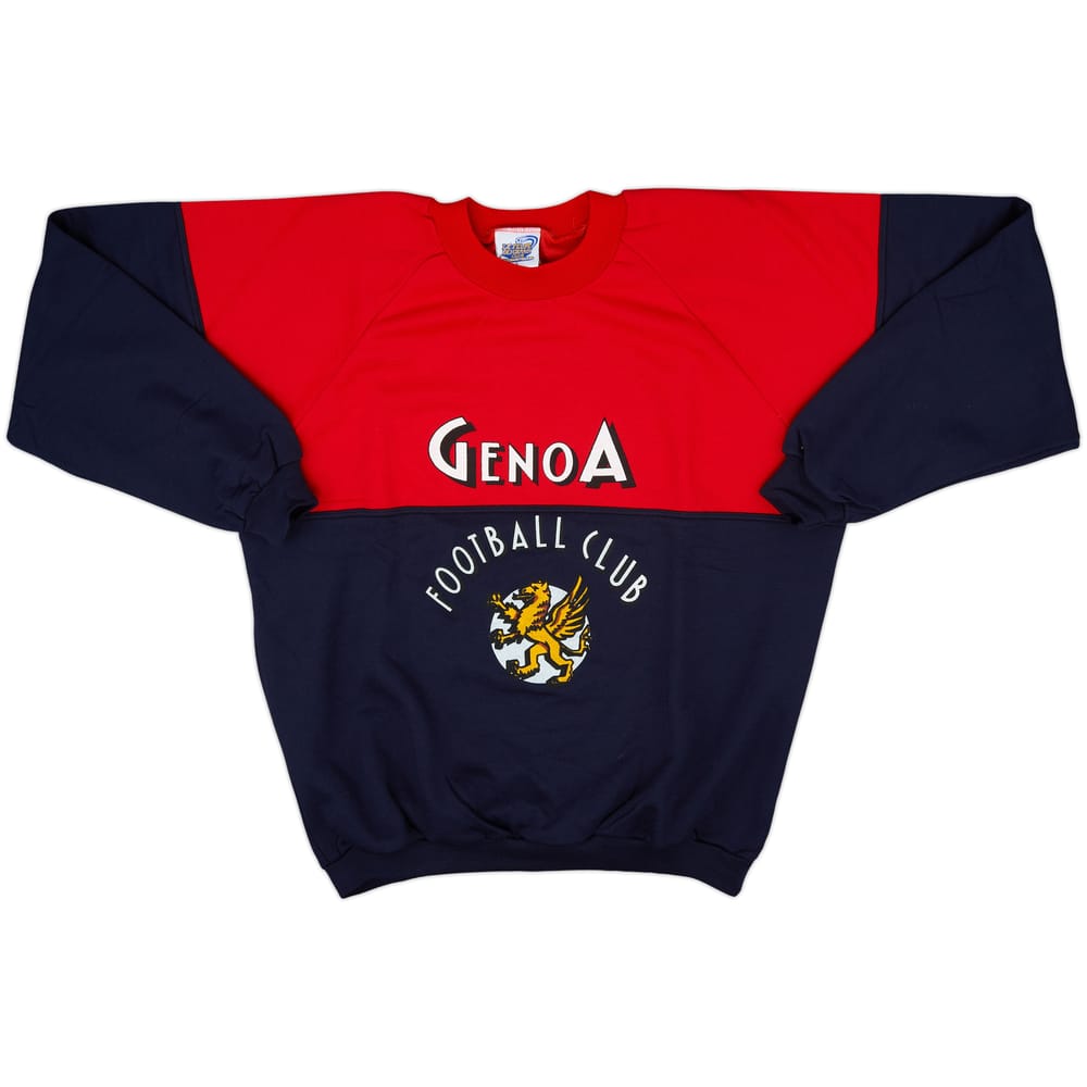 1990-91 Genoa Le Felpe dei Grandi Club Sweat Top - 10/10 - (L)