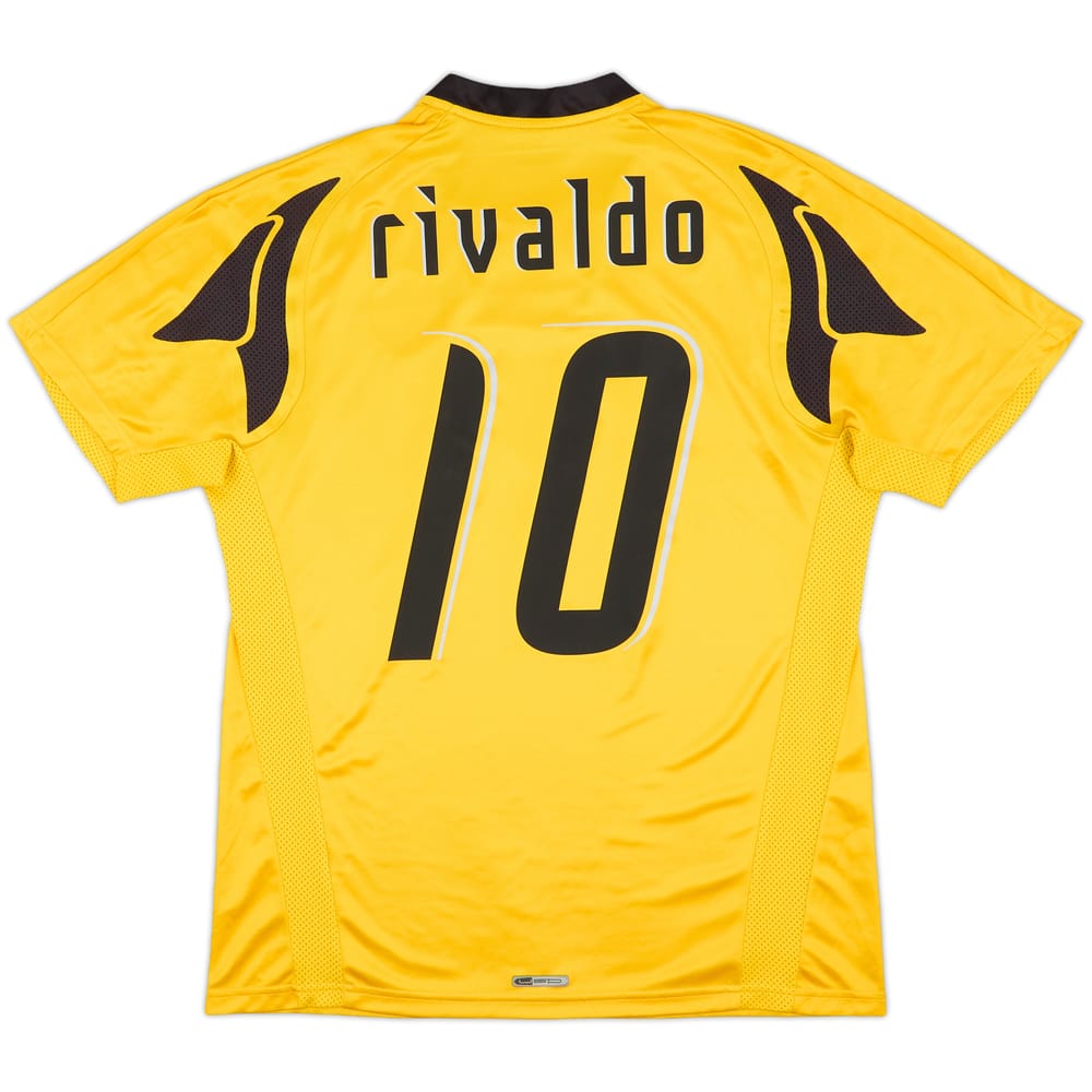2007-08 AEK Athens Home Shirt Rivaldo #10 - 7/10 - (M)