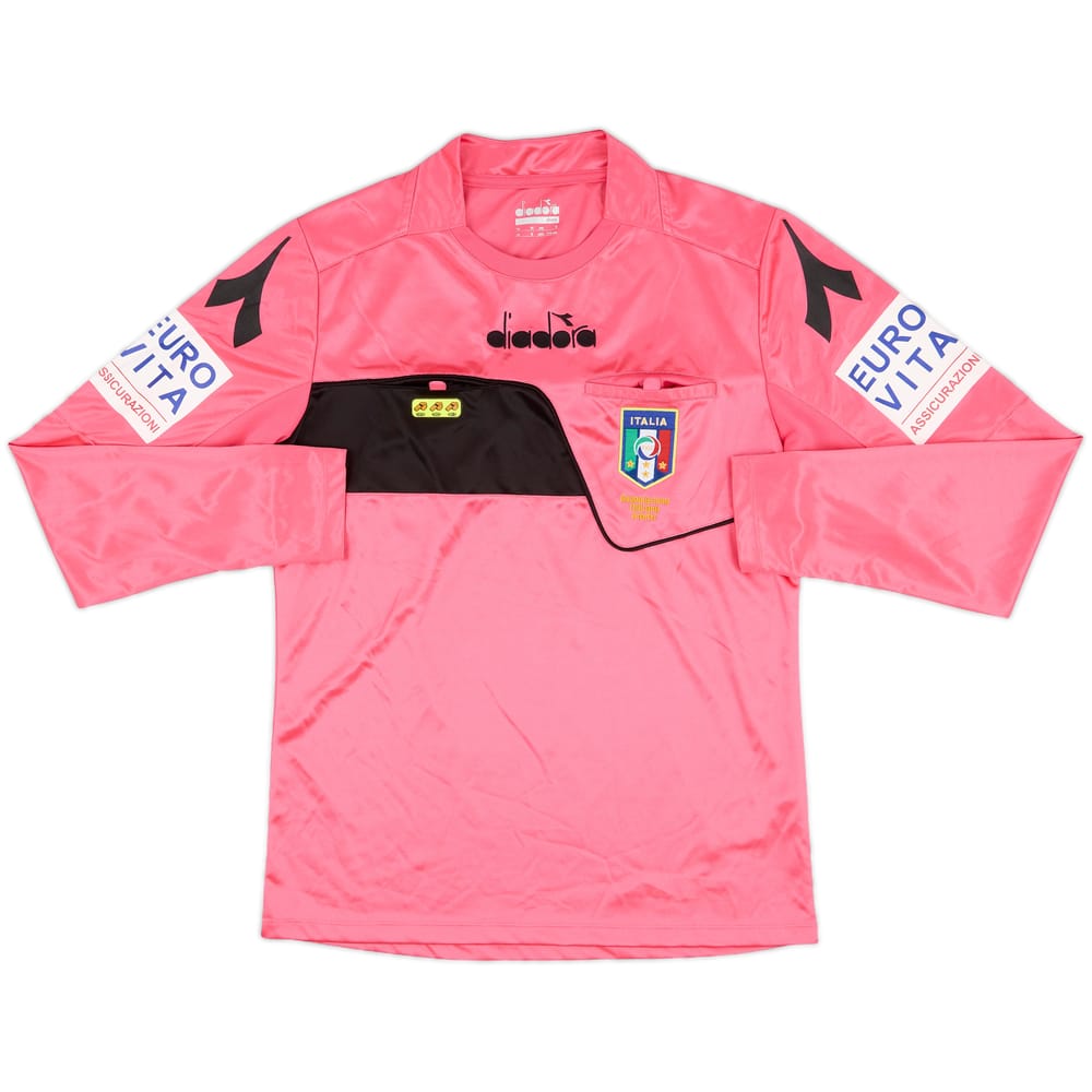 2017-18 Italy Diadora Referee L/S Shirt - 9/10 - (S)