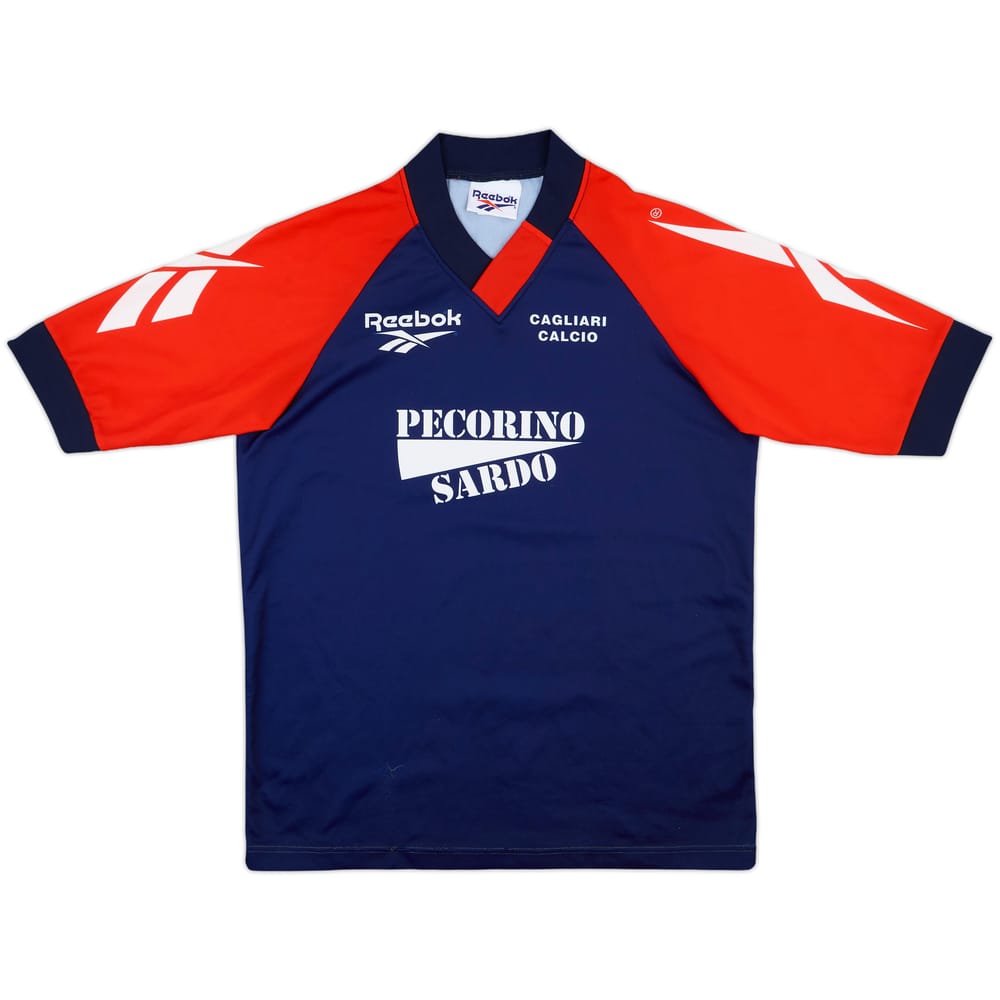 1996-97 Cagliari Reebok Training Shirt - 9/10 - (M)