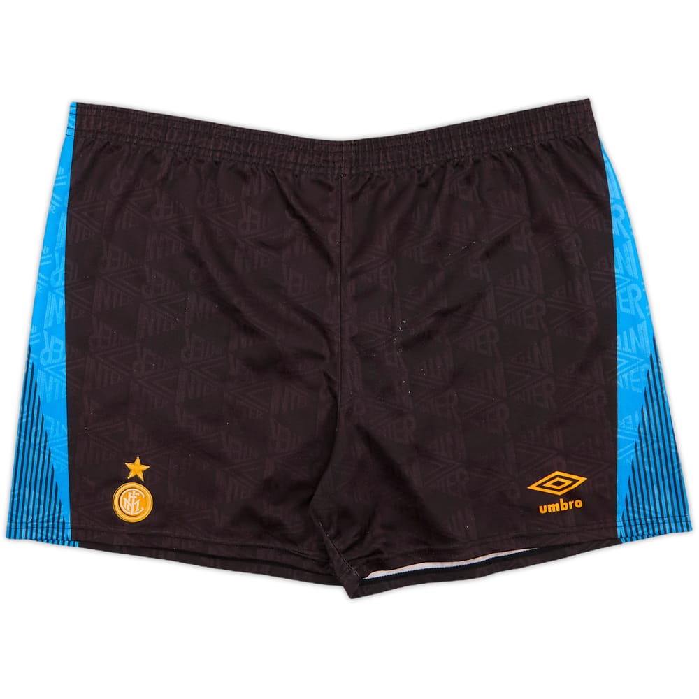 1991-93 Inter Milan Home Shorts - 5/10 - (XXL)