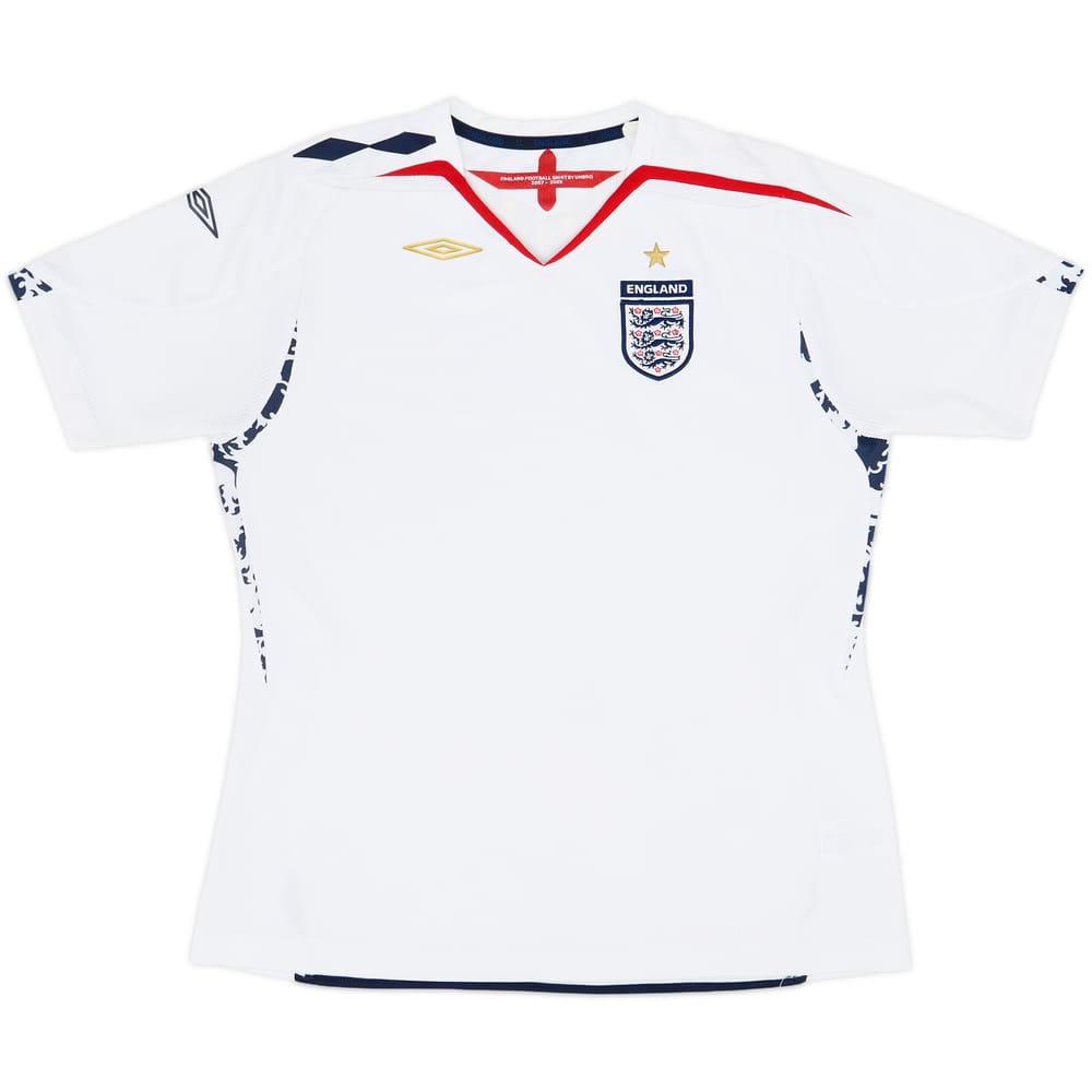 2007-09 England Home Shirt - 8/10 - (Women's L)