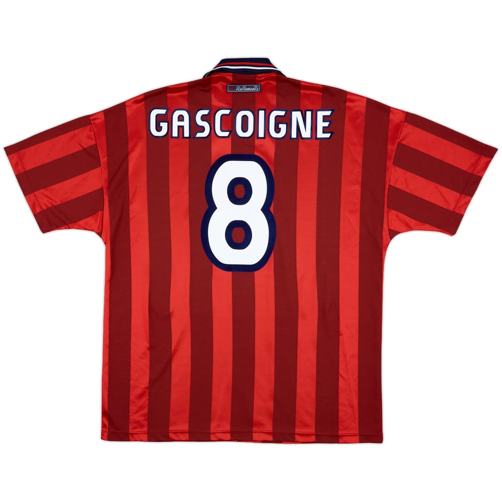1997-99 England Away Shirt Gascoigne #8 - 8/10 - (XL)