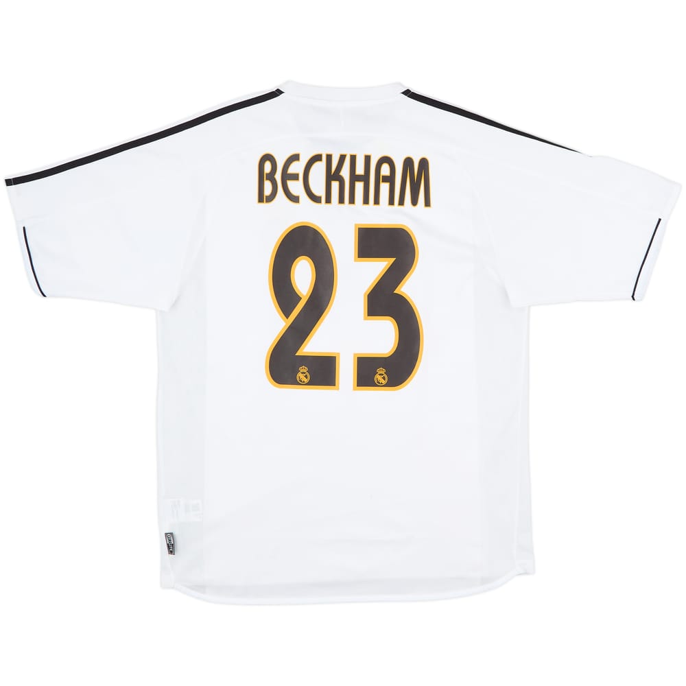 2003-04 Real Madrid Home Shirt Beckham #23 - 9/10 - (M)