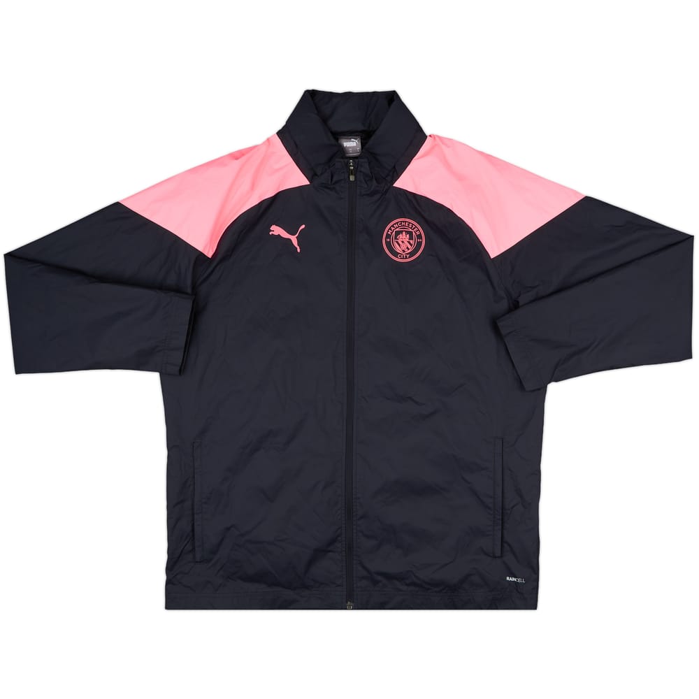 2023-24 Manchester City Puma Hooded Rain Jacket - 8/10 - (XL)
