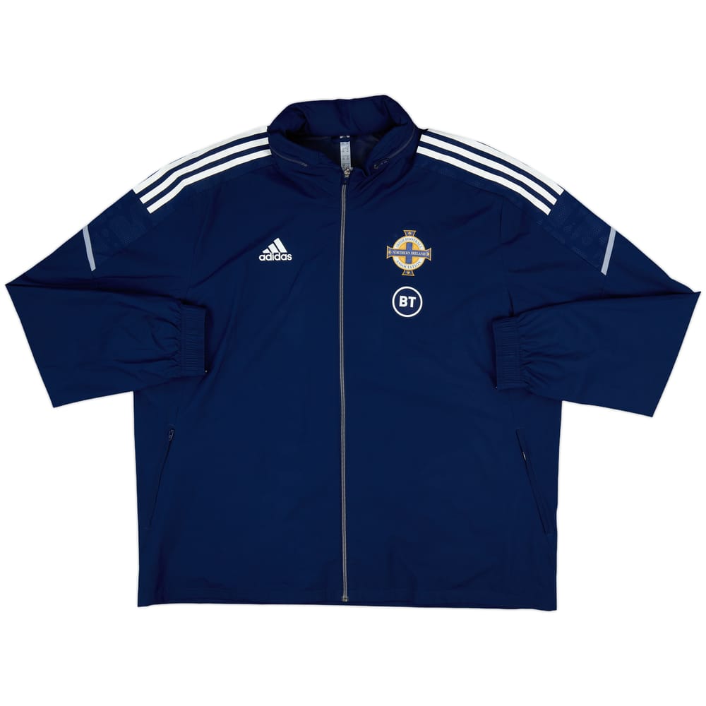 2021-22 Northern Ireland adidas Hooded Rain Jacket - 10/10 - (XXL)