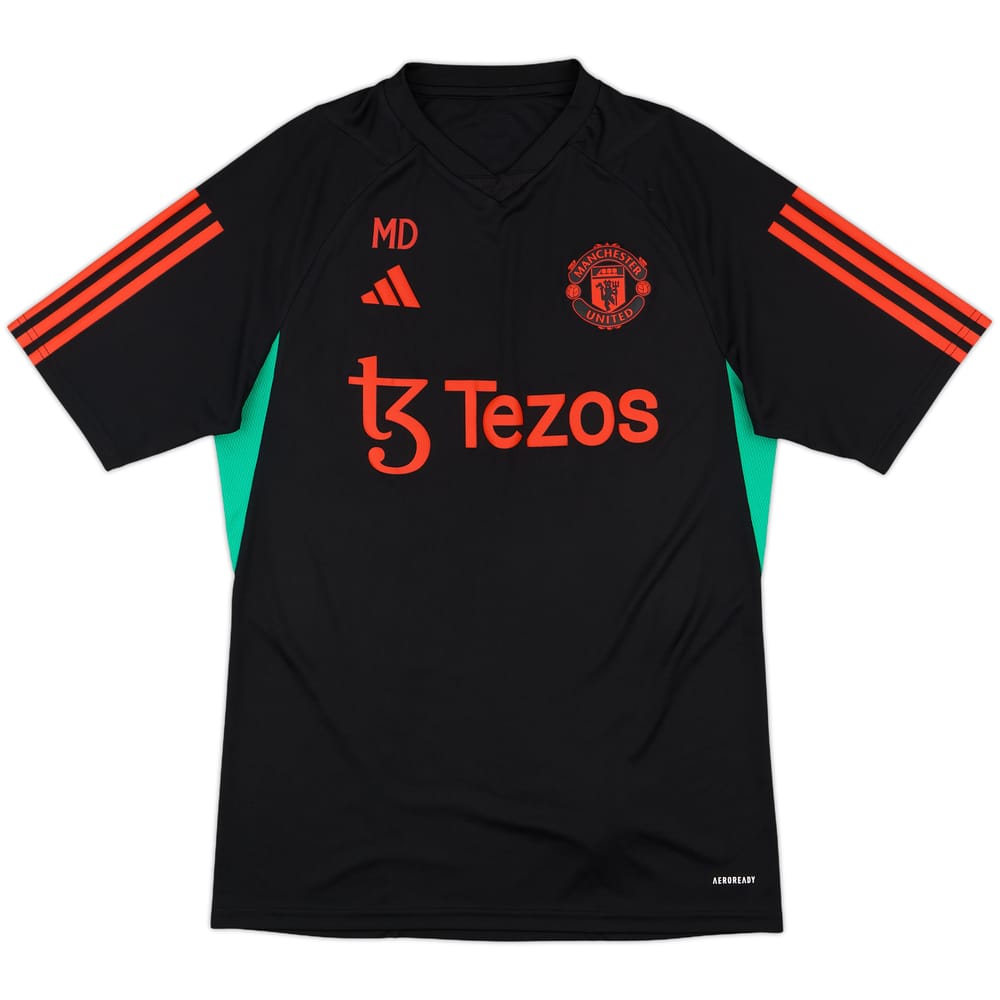 2023-24 Manchester United Staff Issue Training Shirt 'MD' - 8/10 - (M)