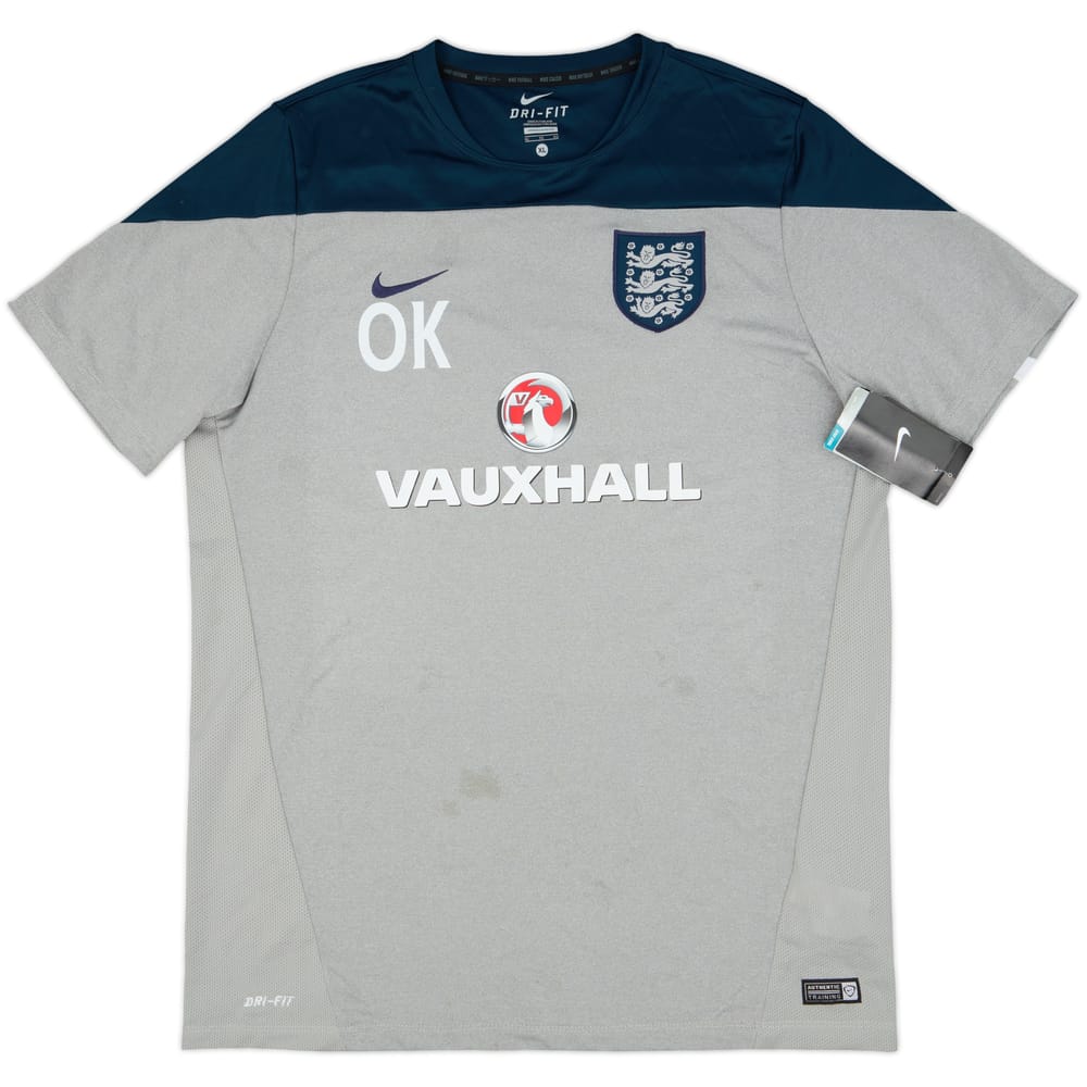 2014-15 England Nike Staff Issue Training Shirt 'OK' (XL)