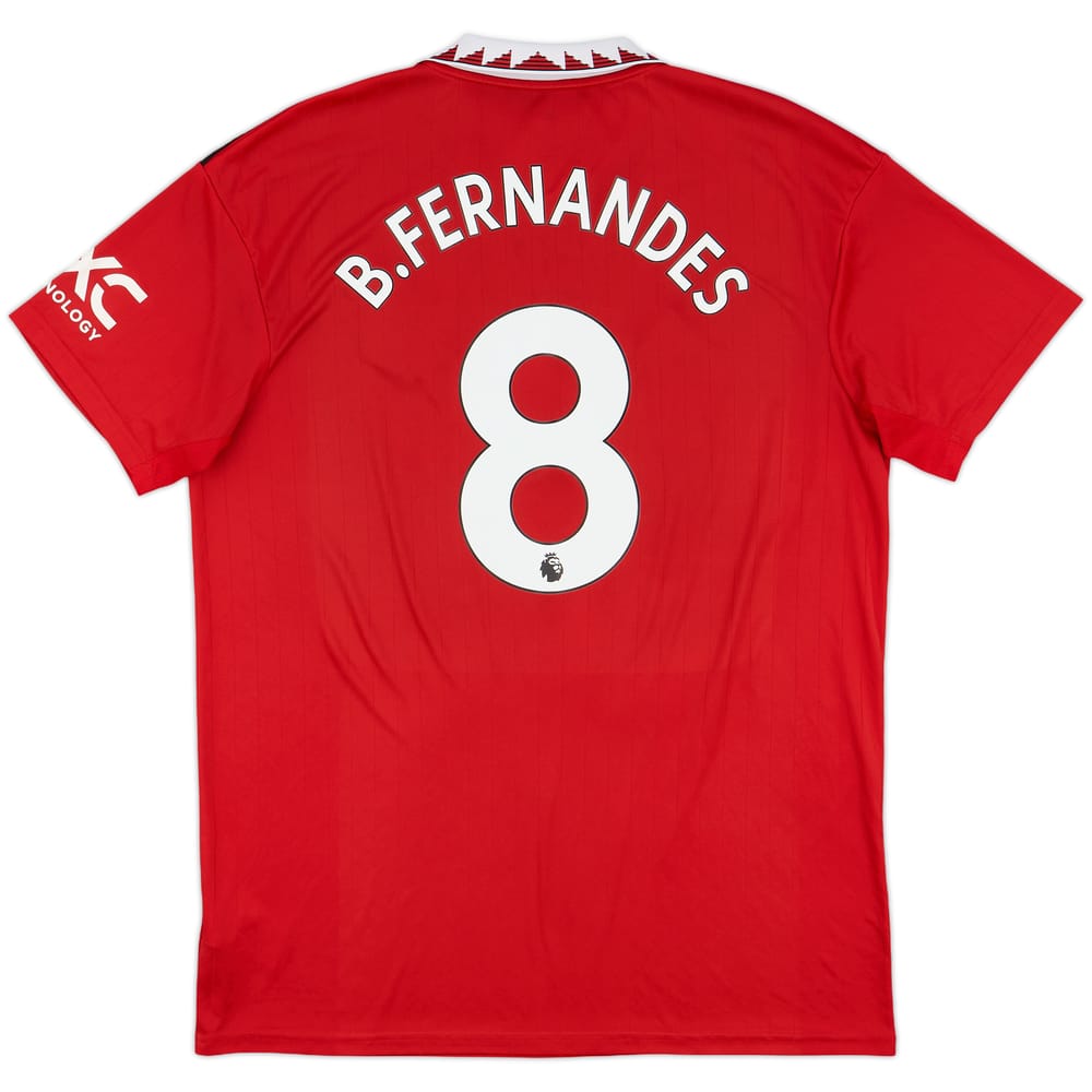 2022-23 Manchester United Home Shirt B.Fernandes #8 - 9/10 - (XL)