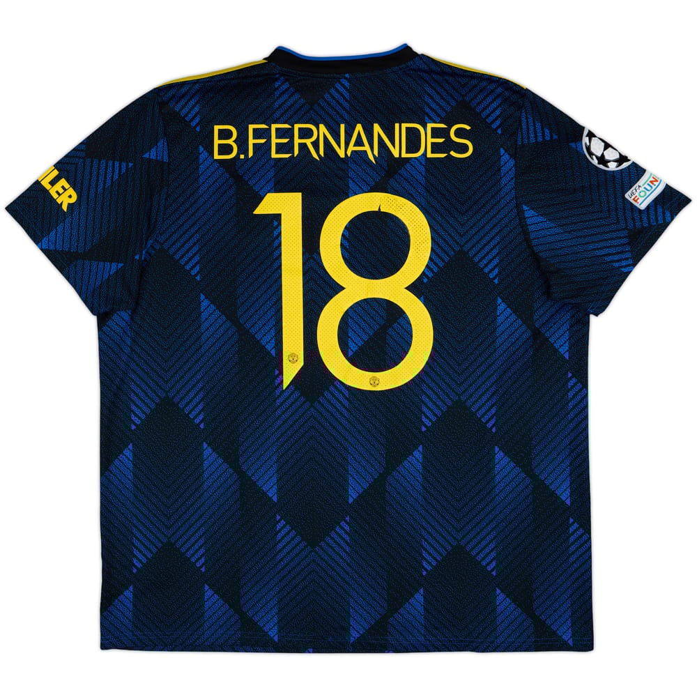 2021-22 Manchester United Third Shirt B.Fernandes #18 - 7/10 - (XXL)