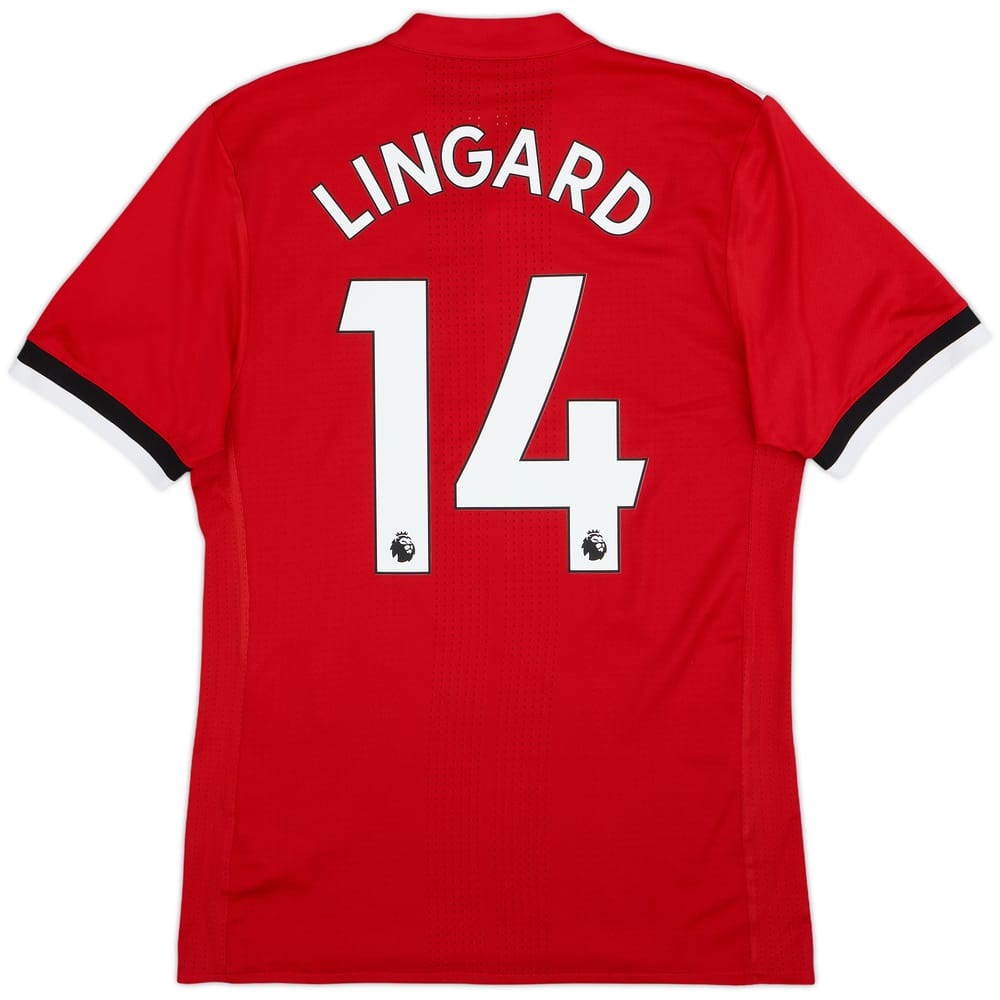 2017-18 Manchester United Authentic Home Shirt Lingard #14 - 8/10 - (M)