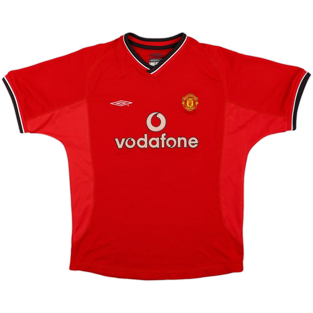 2000-02 Manchester United Home Shirt - 8/10 - (L.Boys)