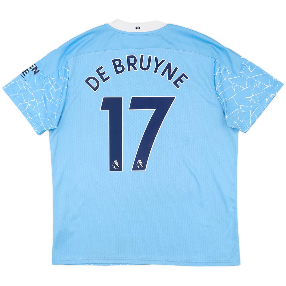 2020-21 Manchester City Home Shirt De Bruyne #17 - 7/10 - (XL)