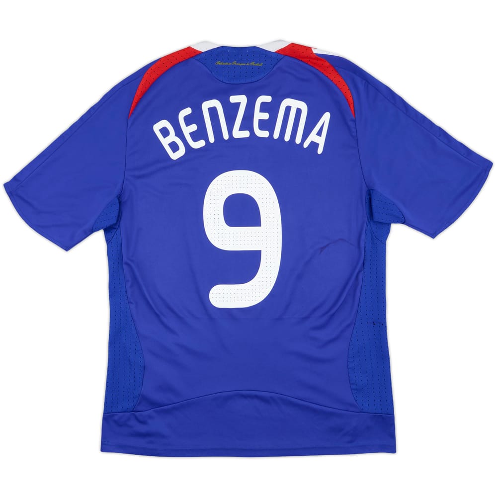 2007-08 France Home Shirt Benzema #9 - 6/10 - (L)