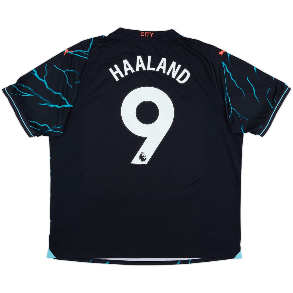 2023-24 Manchester City Third Shirt Haaland #9 - 9/10 - (XXL)