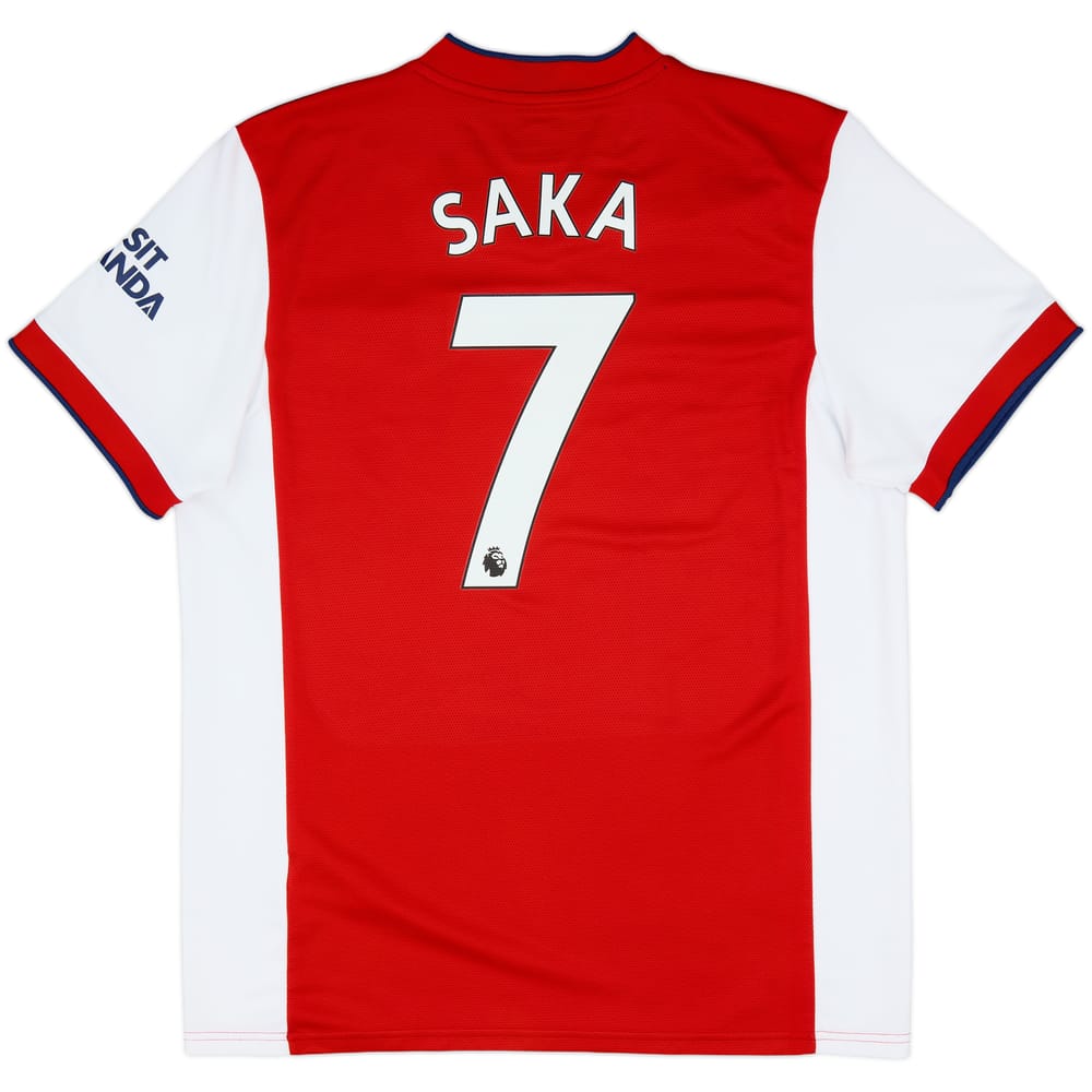 2021-22 Arsenal Home Shirt Saka #7 - 9/10 - (XL)