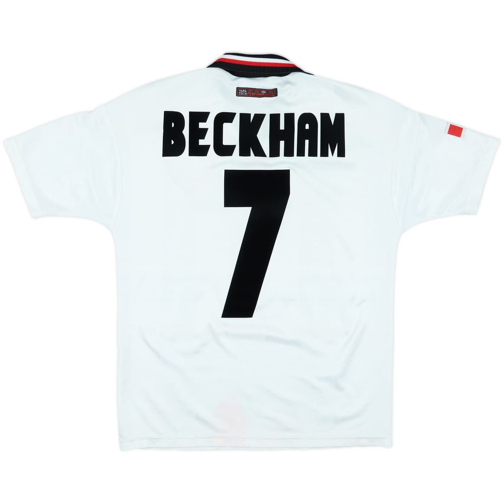 1997-99 Manchester United Away Shirt Beckham #7 - 7/10 - (Y)