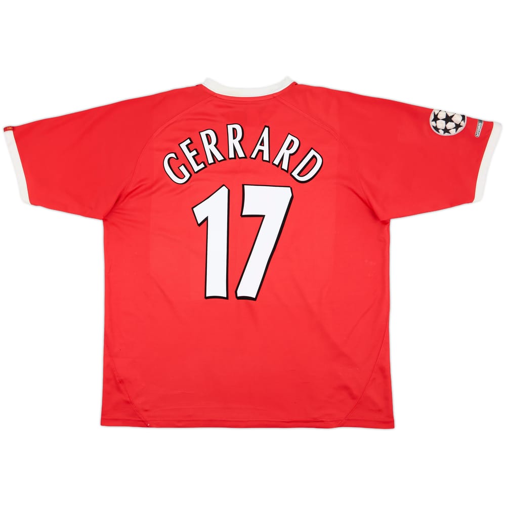2001-03 Liverpool CL Shirt Gerrard #17 - 6/10 - (XL)