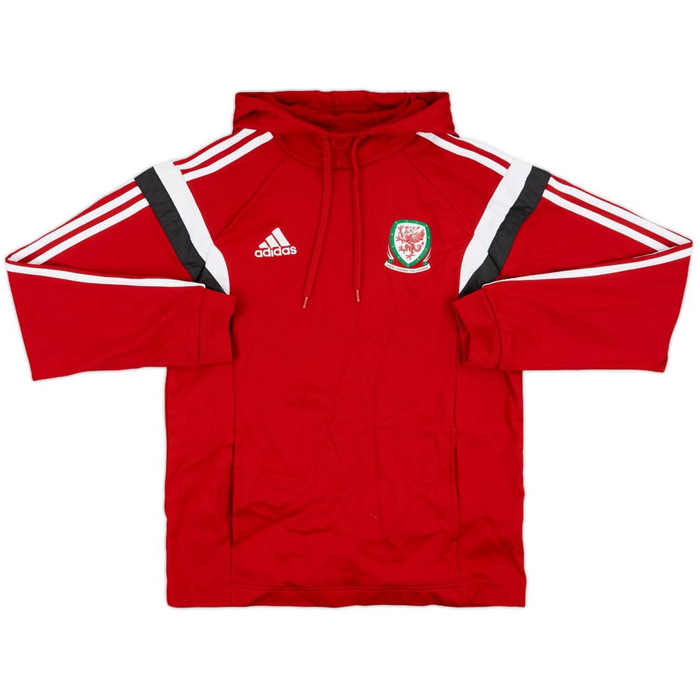 2014-15 Wales adidas Hooded Sweat Top - 9/10 - (M)