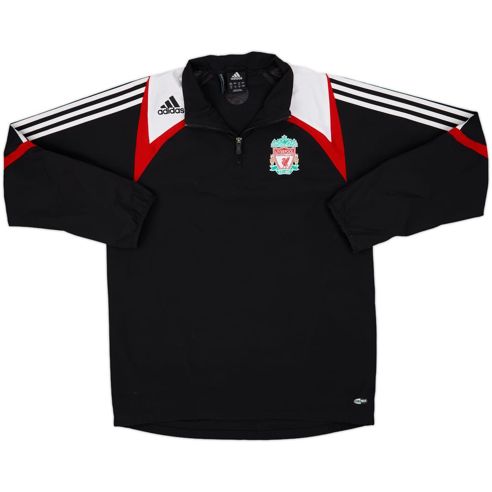 2007-08 Liverpool adidas 1/4 Zip Drill Top - 8/10 - (M)