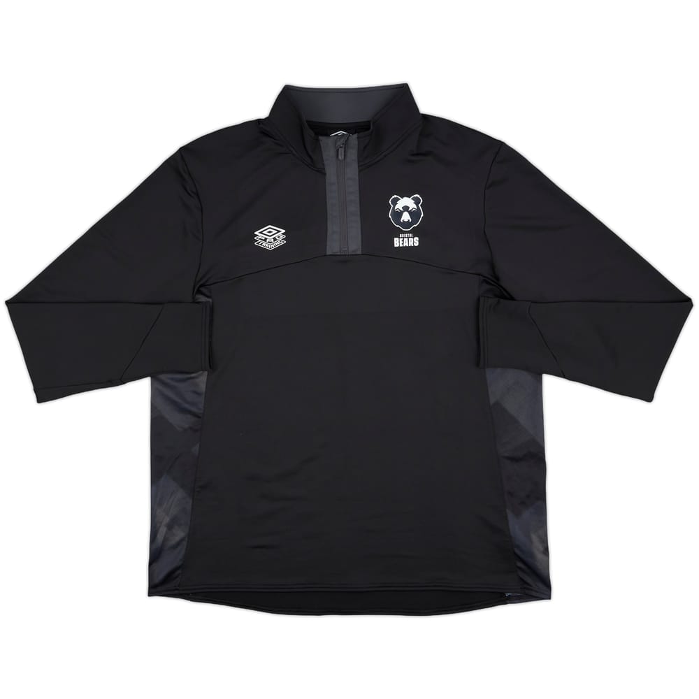 2022-23 Bristol Bears Rugby Umbro 1/4 Zip Drill Top - 8/10 - (XXL)