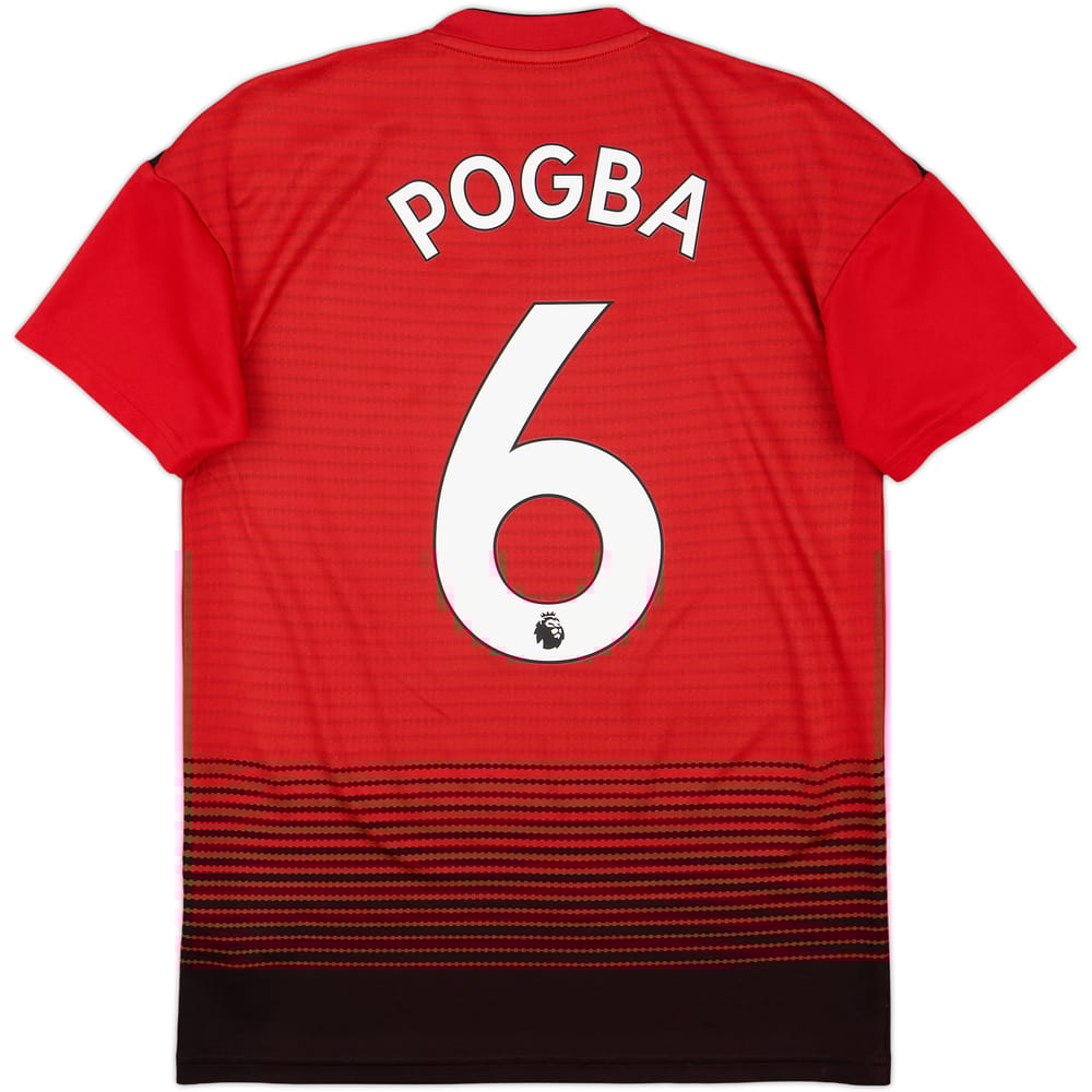 2018-19 Manchester United Home Shirt Pogba #6 - 9/10 - (XS)
