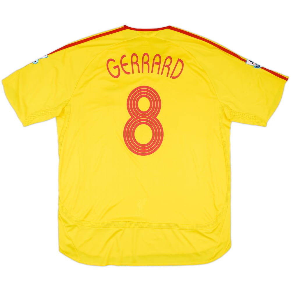 2006-07 Liverpool Away Shirt Gerrard #8 - 7/10 - (XXL)