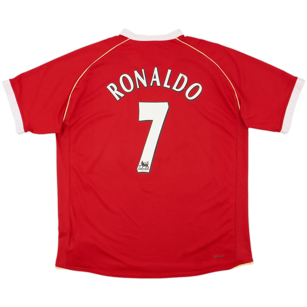 2006-07 Manchester United Home Shirt Ronaldo #7 - 6/10 - (XL)