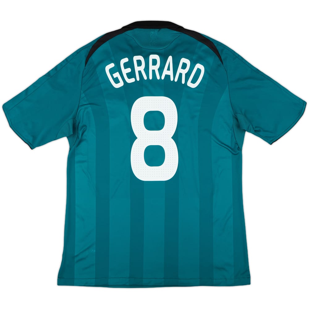 2008-09 Liverpool Third Shirt Gerrard #8 - 8/10 - (L)