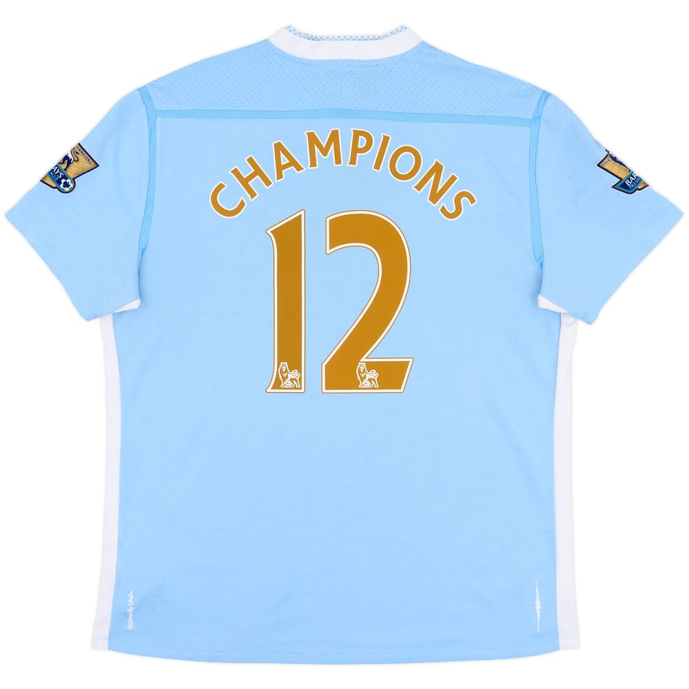 2011-12 Manchester City Home Shirt Champions #12 - 6/10 - (XL)
