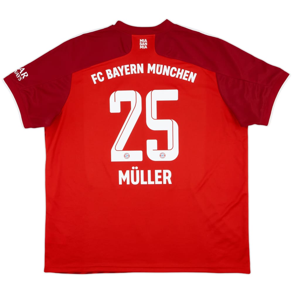 2021-22 Bayern Munich Home Shirt Muller #25 - 9/10 - (XXL)