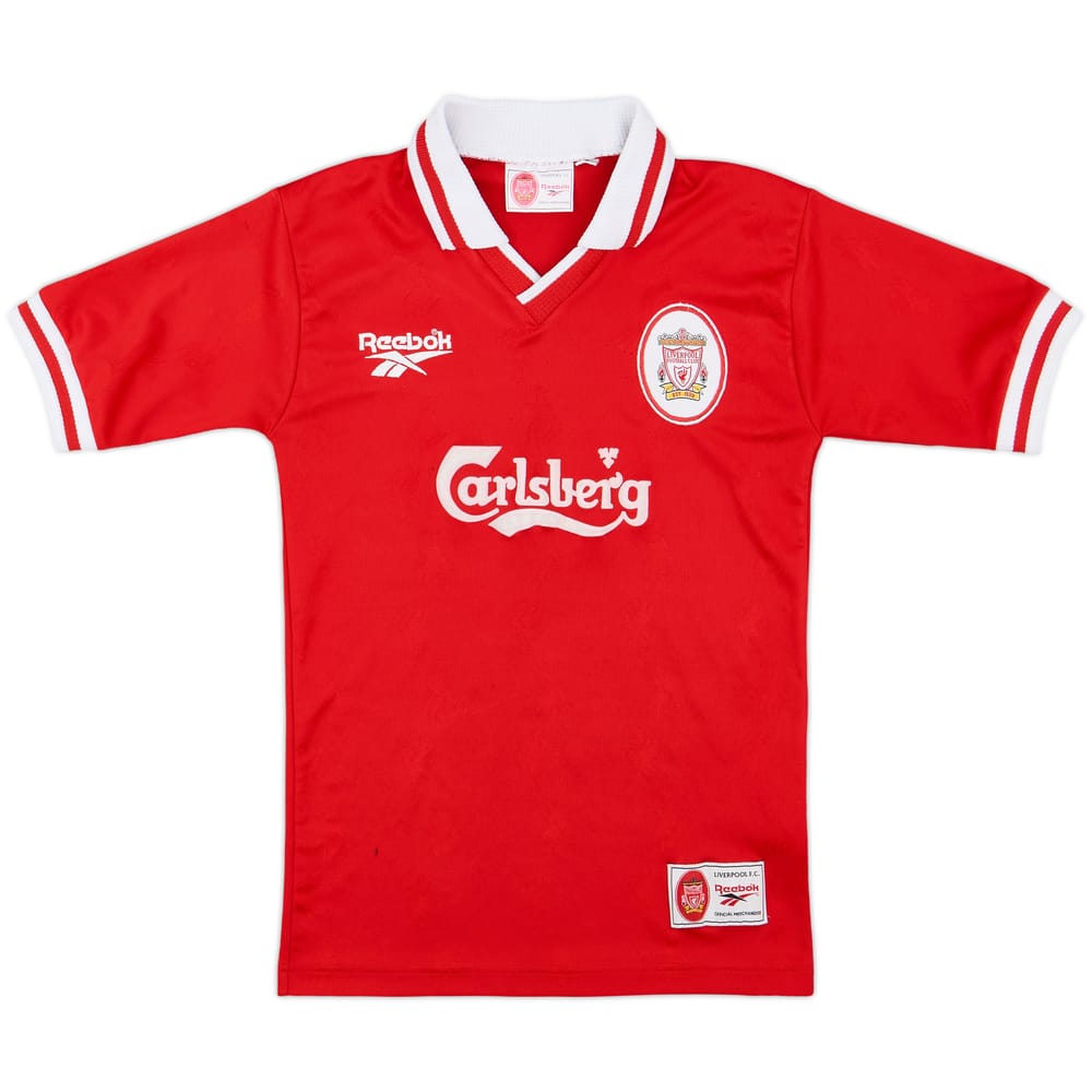 1996-98 Liverpool Home Shirt - 7/10 - (Y)
