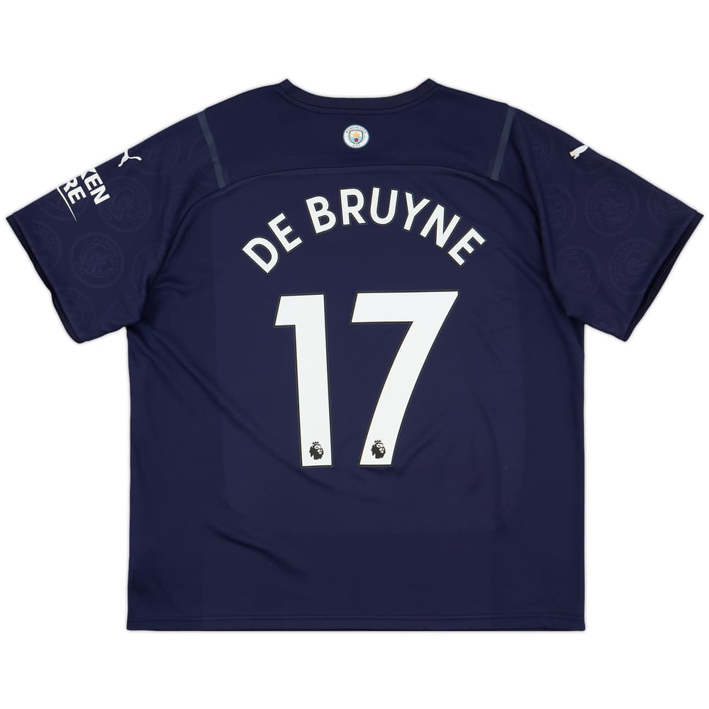 2021-22 Manchester City Third Shirt De Bruyne #17 - 8/10 - (XXL)