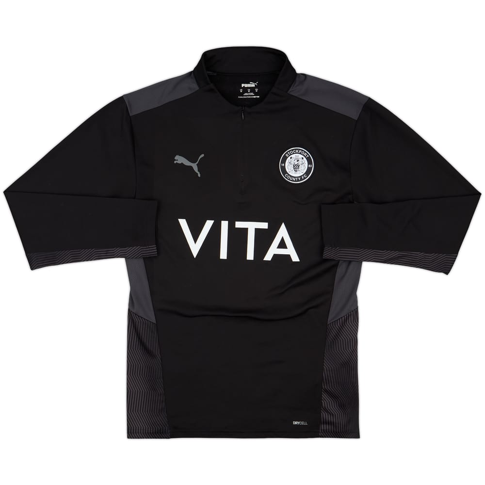 2021-22 Stockport County Puma 1/4 Zip Drill Top - 10/10 - (M)