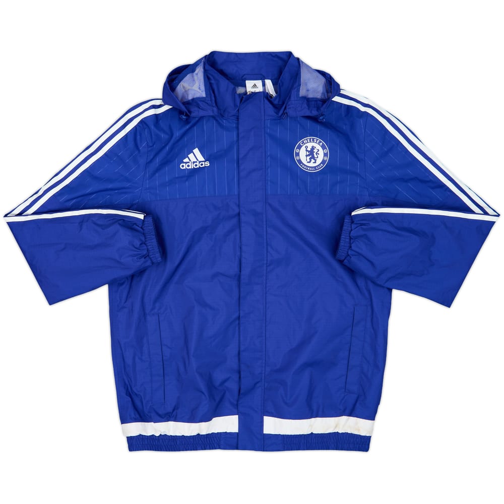 2015-16 Chelsea adidas Hooded Rain Jacket - 9/10 - (L)