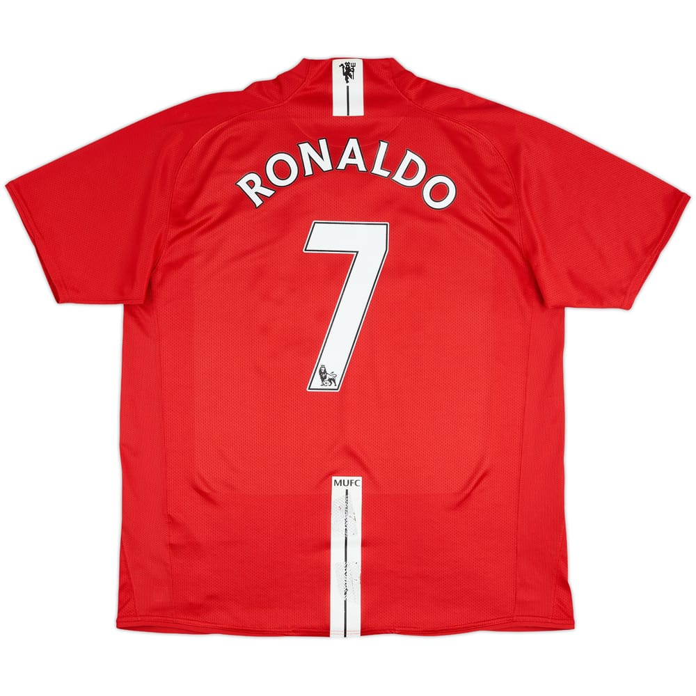 2007-09 Manchester United Home Shirt Ronaldo #7 - 5/10 - (XL)