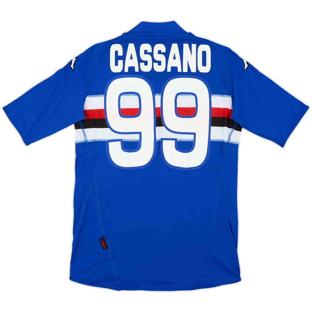 2008-09 Sampdoria Home Shirt Cassano #99 - 6/10 - (S)